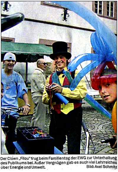 Clown  Filou - Ballon Modellage - Alzey/RLP 2001